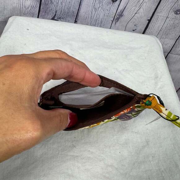 Vera Bradley Rain Forest Canopy Zip ID Key Case NWT Coin Purse - Picture 6 of 6